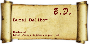 Bucsi Dalibor névjegykártya